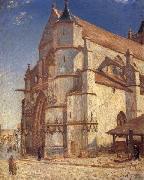 Alfred Sisley The Church at Moret in Morning Sun oil painting picture wholesale